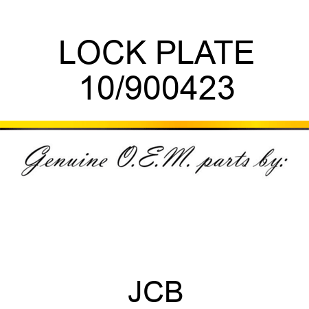 LOCK PLATE 10/900423