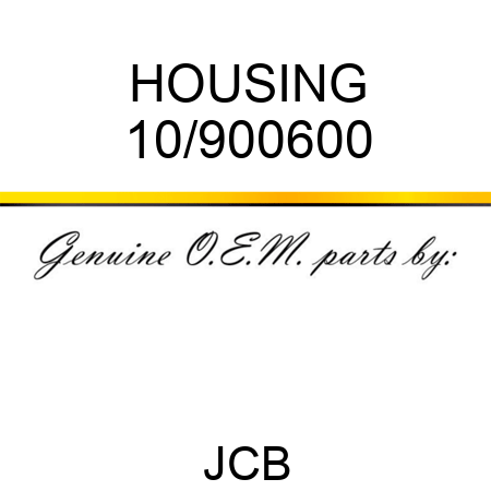 HOUSING 10/900600