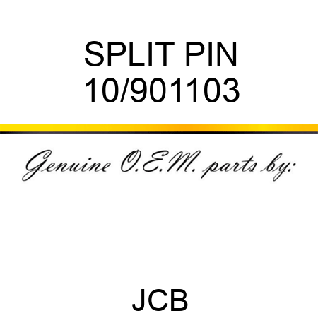 SPLIT PIN 10/901103