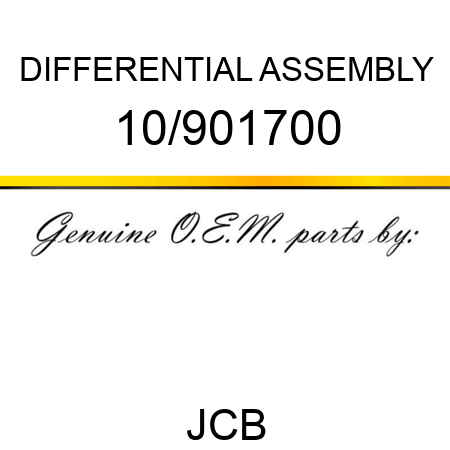DIFFERENTIAL ASSEMBLY 10/901700