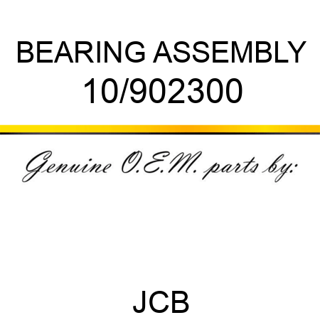 BEARING ASSEMBLY 10/902300