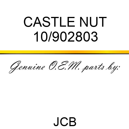 CASTLE NUT 10/902803