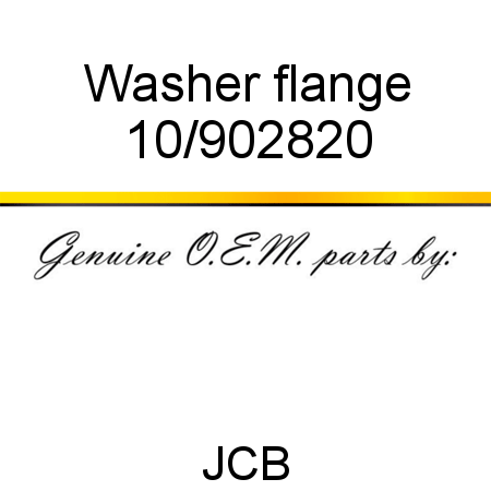 Washer, flange 10/902820