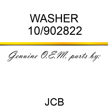 WASHER 10/902822