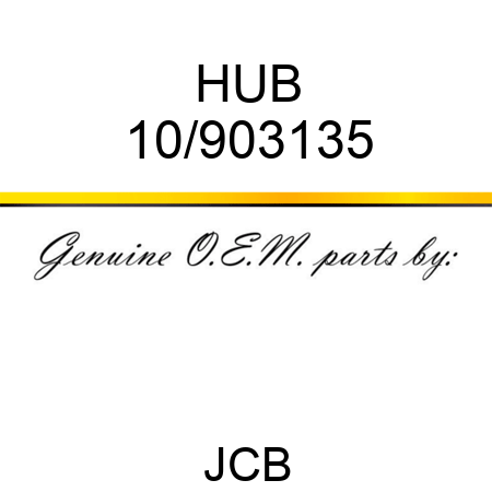 HUB 10/903135