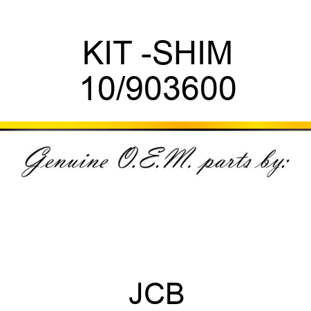 KIT -SHIM 10/903600