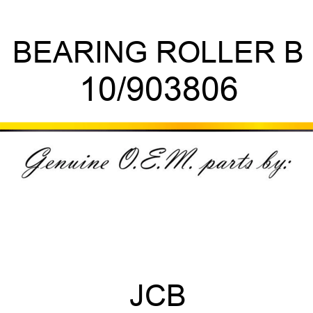 BEARING ROLLER B 10/903806