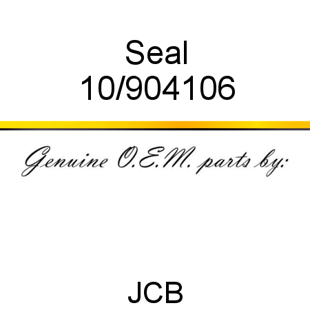 Seal 10/904106
