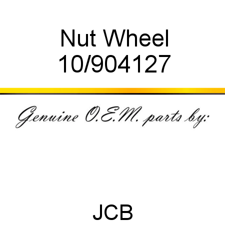 Nut, Wheel 10/904127