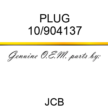 PLUG 10/904137