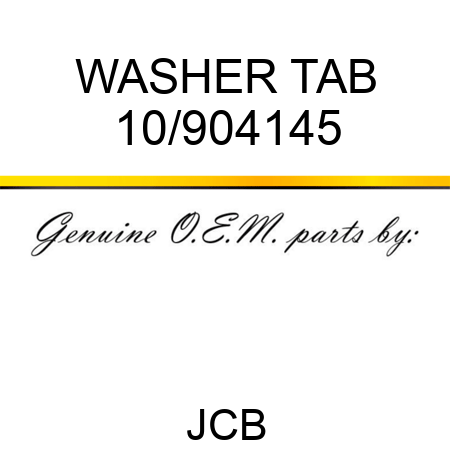 WASHER TAB 10/904145