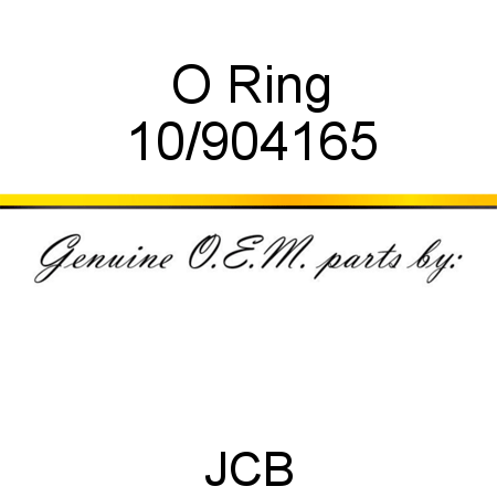 O Ring 10/904165