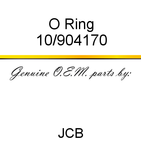 O Ring 10/904170
