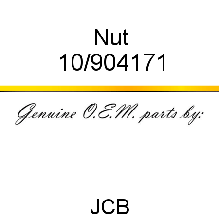 Nut 10/904171