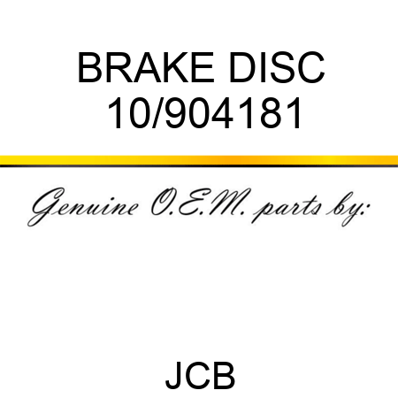 BRAKE DISC 10/904181
