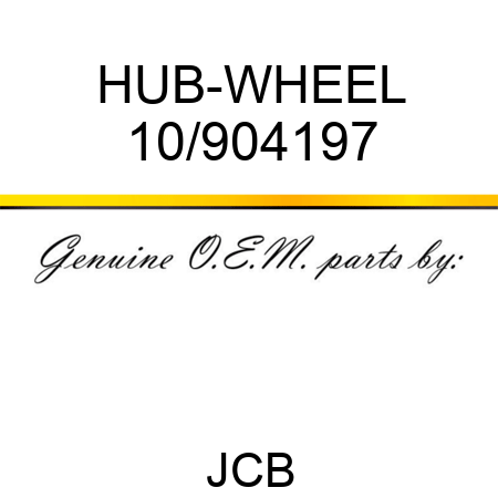 HUB-WHEEL 10/904197