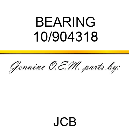 BEARING 10/904318