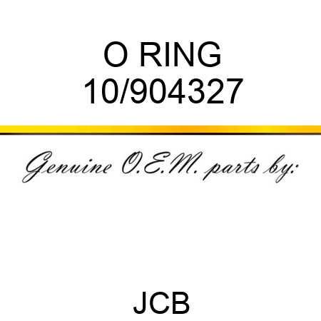 O RING 10/904327