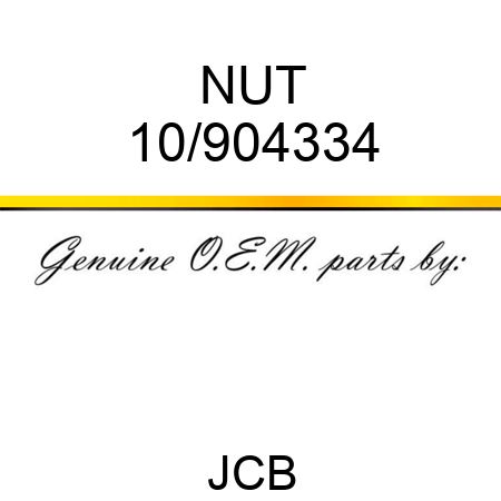 NUT 10/904334