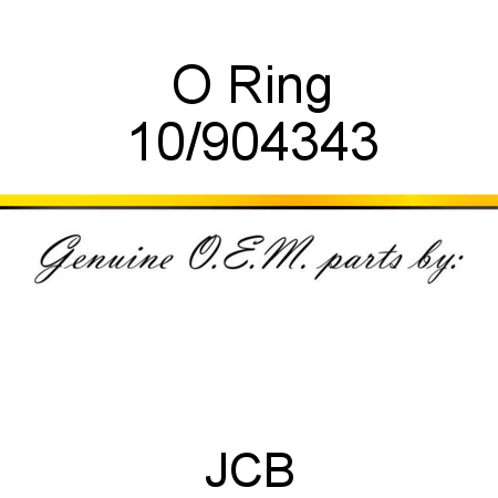 O Ring 10/904343
