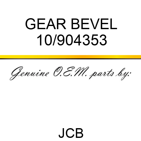 GEAR BEVEL 10/904353