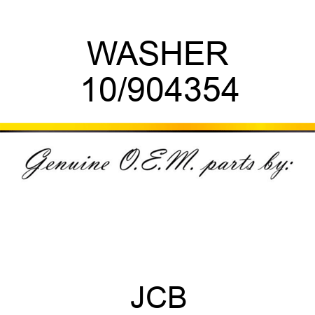 WASHER 10/904354
