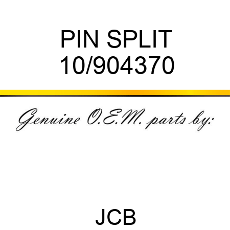 PIN SPLIT 10/904370