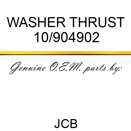 WASHER THRUST 10/904902