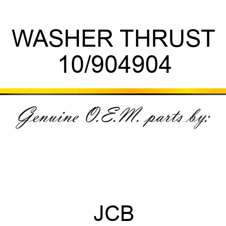 WASHER THRUST 10/904904