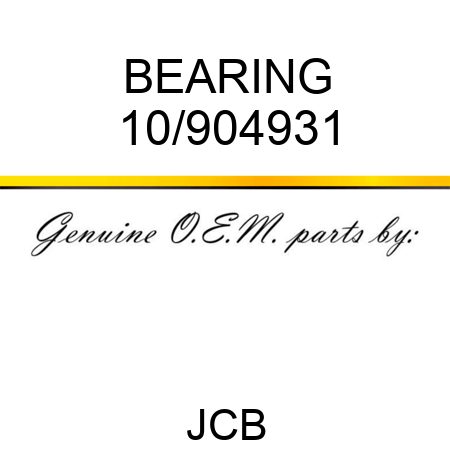 BEARING 10/904931