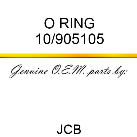 O RING 10/905105