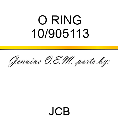 O RING 10/905113