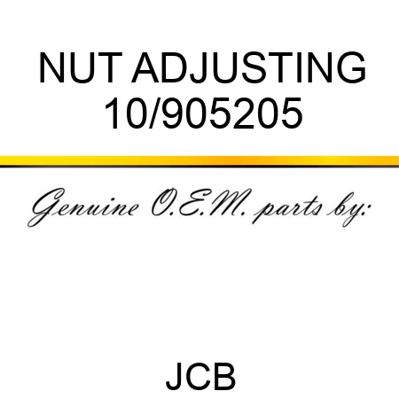 NUT ADJUSTING 10/905205