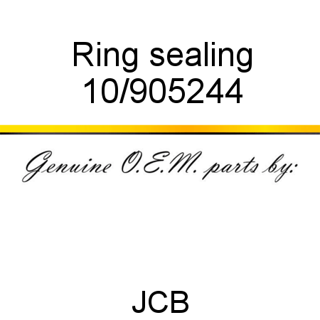 Ring, sealing 10/905244