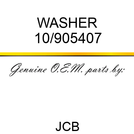 WASHER 10/905407