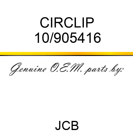 CIRCLIP 10/905416
