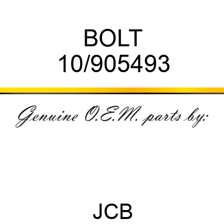 BOLT 10/905493