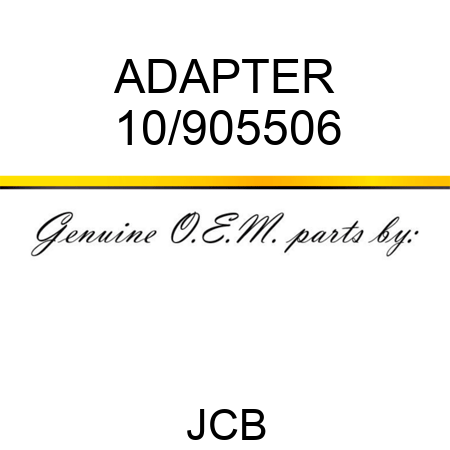 ADAPTER 10/905506