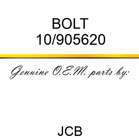 BOLT 10/905620