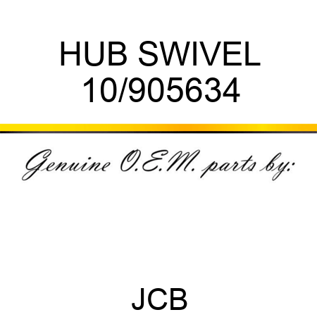 HUB SWIVEL 10/905634
