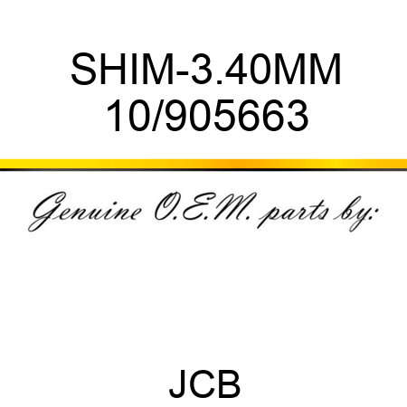 SHIM-3.40MM 10/905663