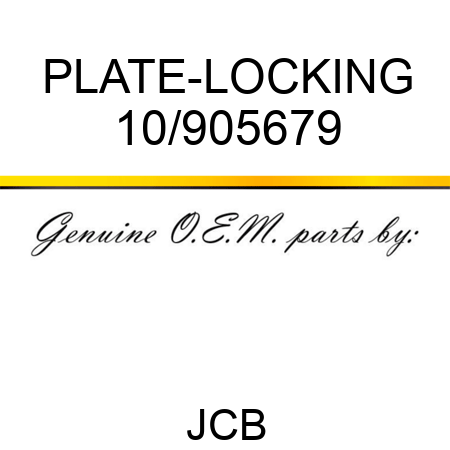 PLATE-LOCKING 10/905679