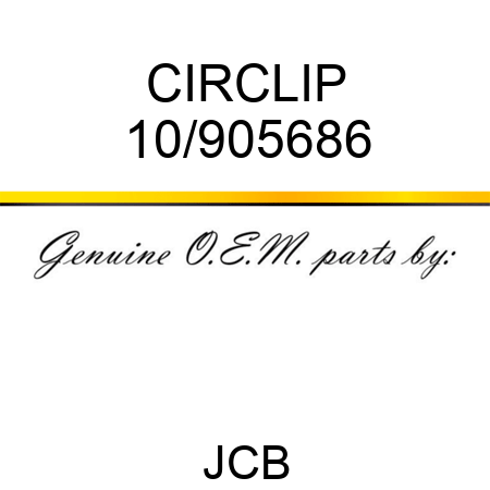 CIRCLIP 10/905686