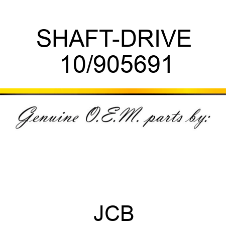 SHAFT-DRIVE 10/905691