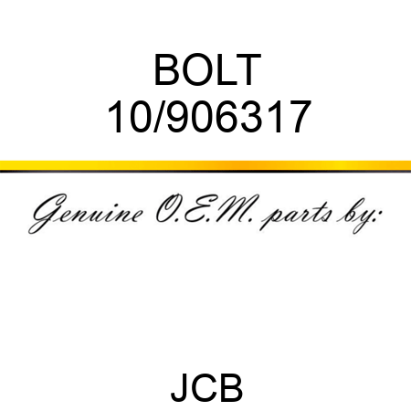 BOLT 10/906317