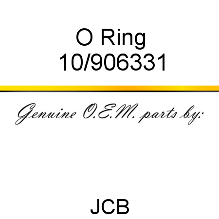 O Ring 10/906331