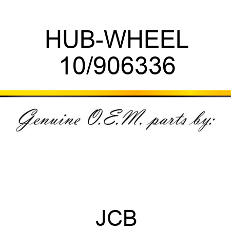 HUB-WHEEL 10/906336