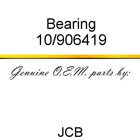 Bearing 10/906419