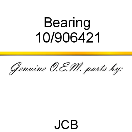 Bearing 10/906421