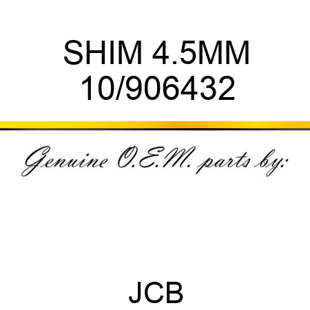 SHIM 4.5MM 10/906432